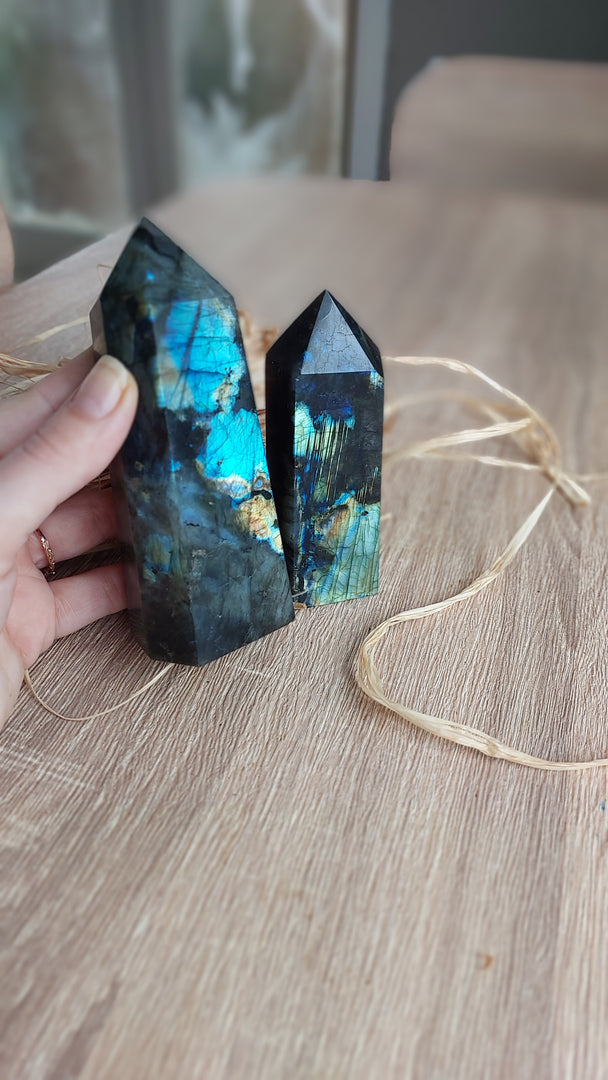 Labradorite towers