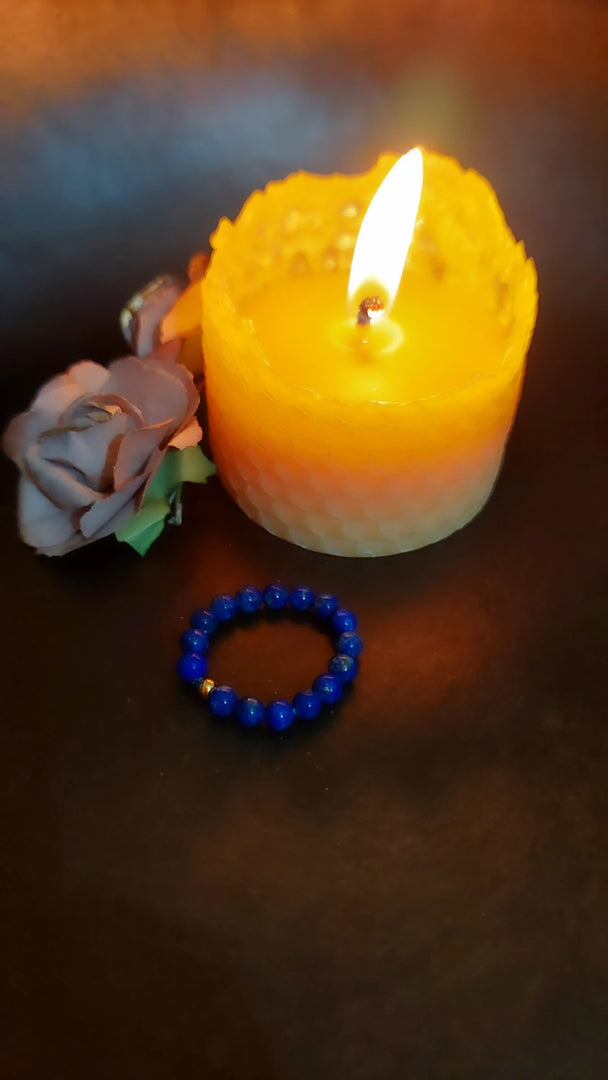 Lapis Lazuli Beaded Ring