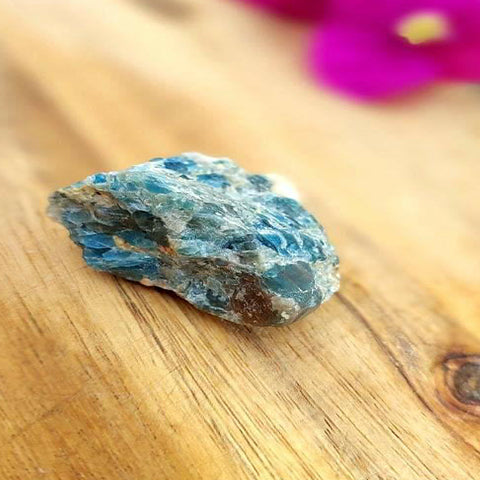 Blue Apatite raw form