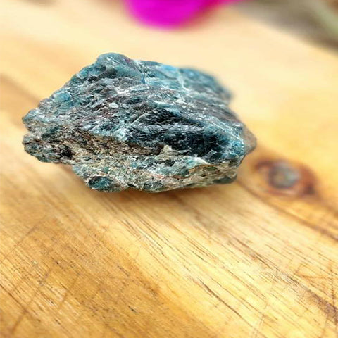 Blue Apatite raw form